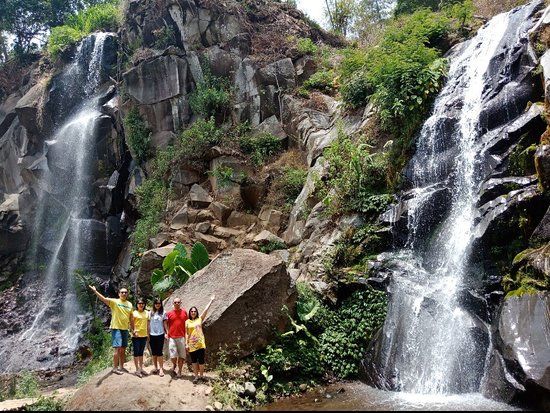 Bersepeda di Coban Rais Waterfall